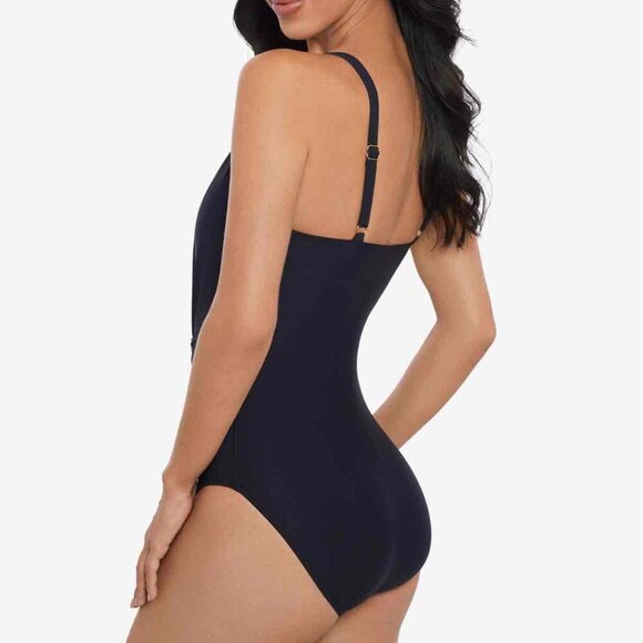 NWT Magicsuit Gianna One Piece in Chain Link in Black Size 14 - Picture 3 of 7